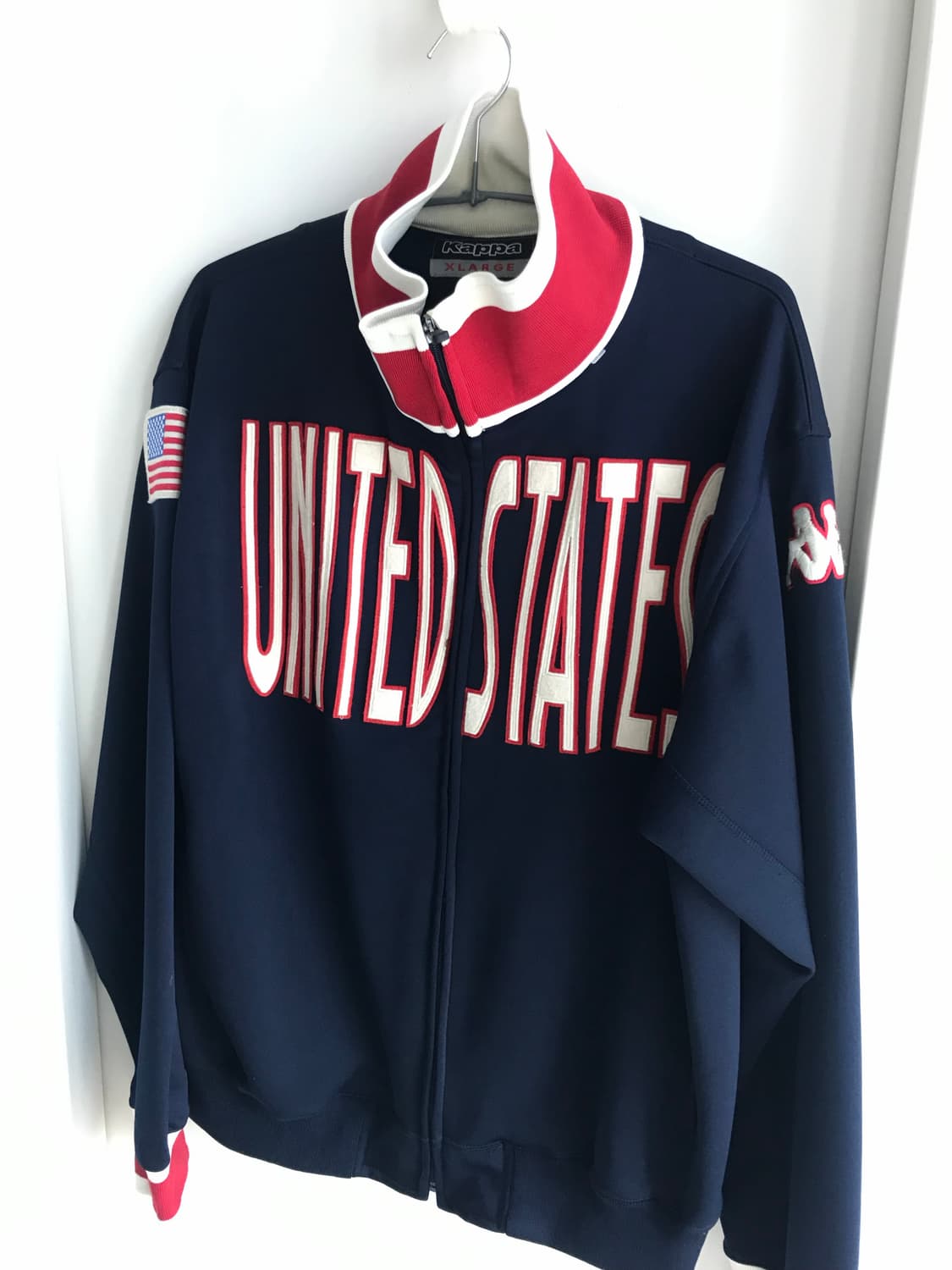 카파 에메리칸 빈티지 성조기 네이비 져지 집업 XL 상품이미지1