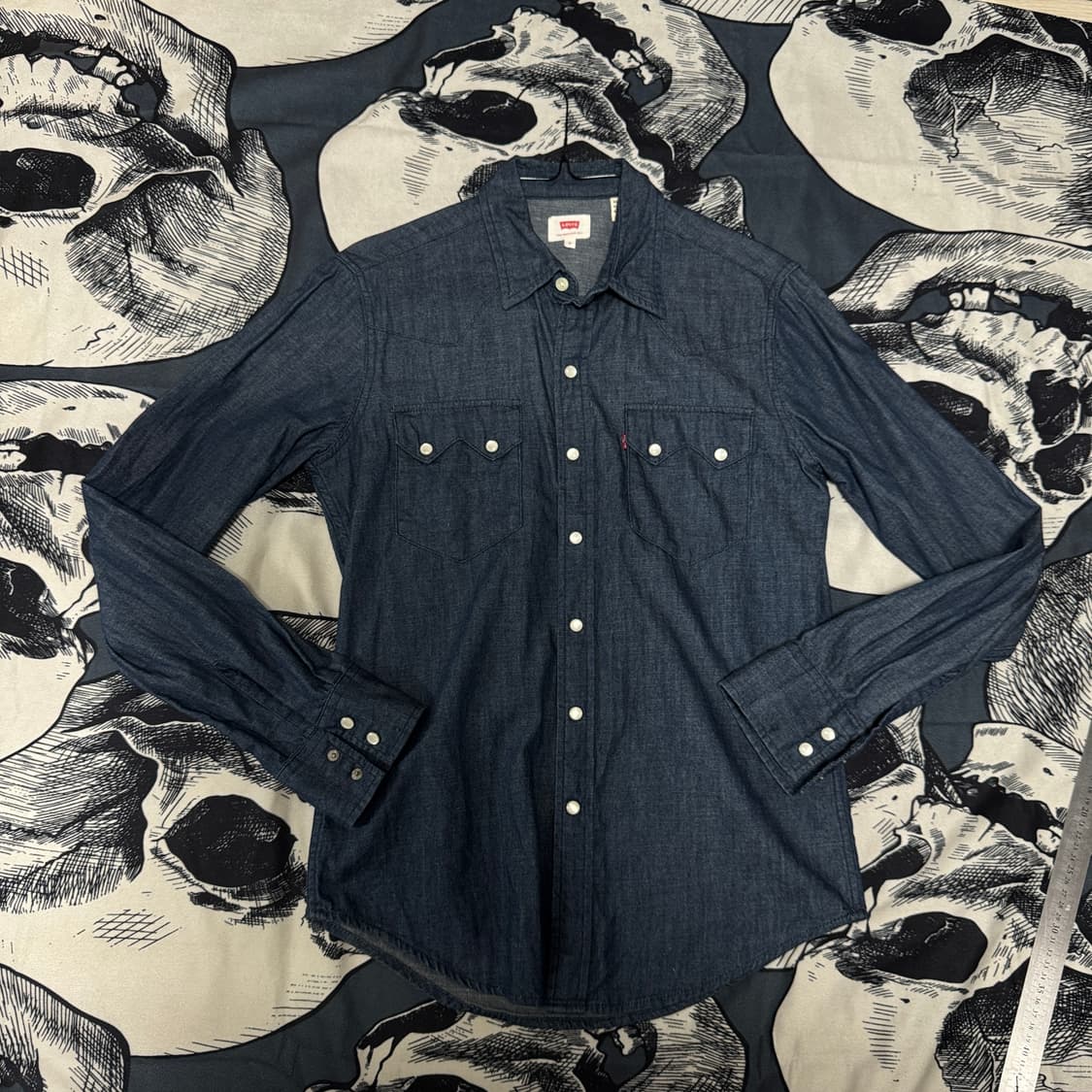 리바이스 웨스턴 데님셔츠 S사이즈  상품이미지1
