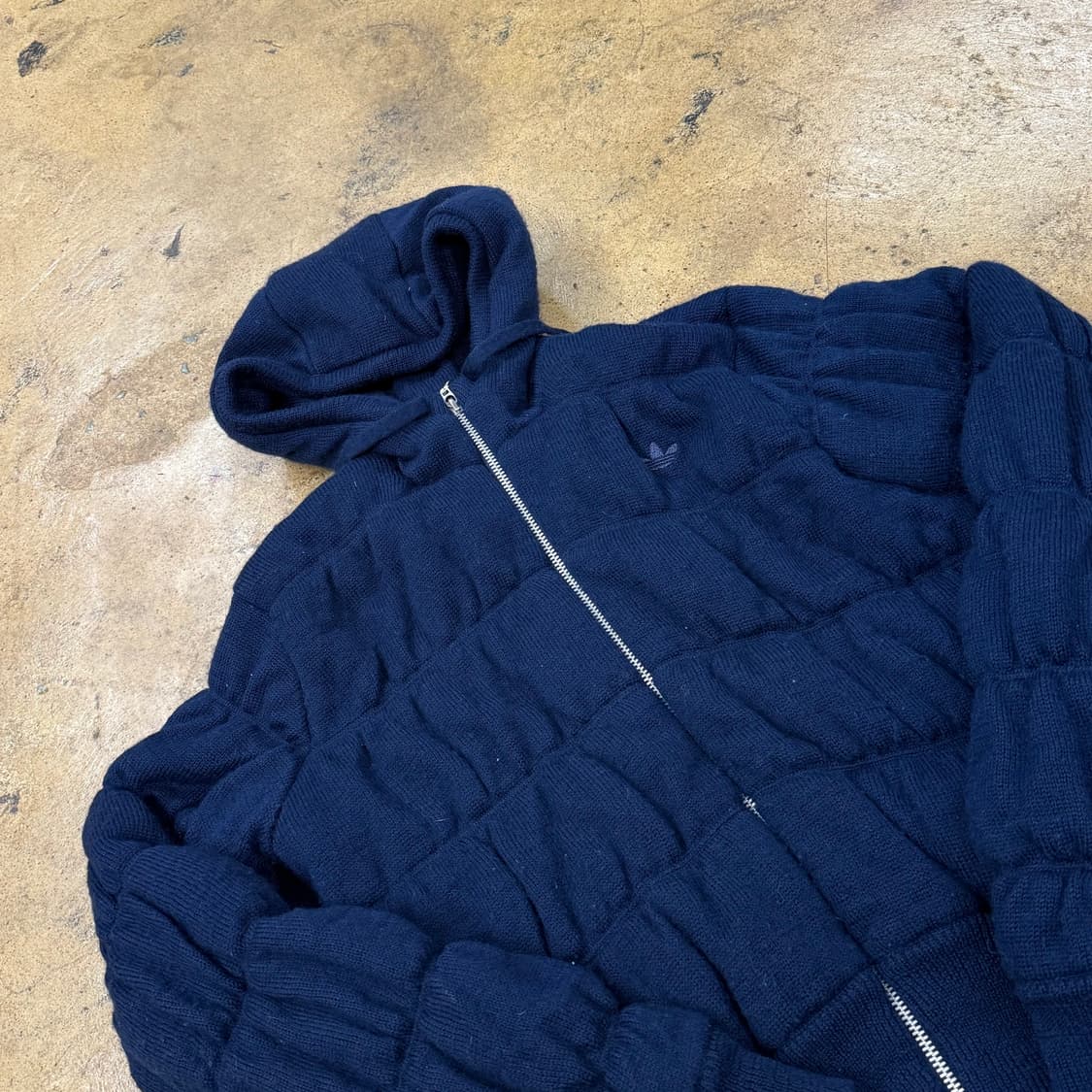 아디다스 네이비 숏 울 패딩 자켓 90 상품이미지1