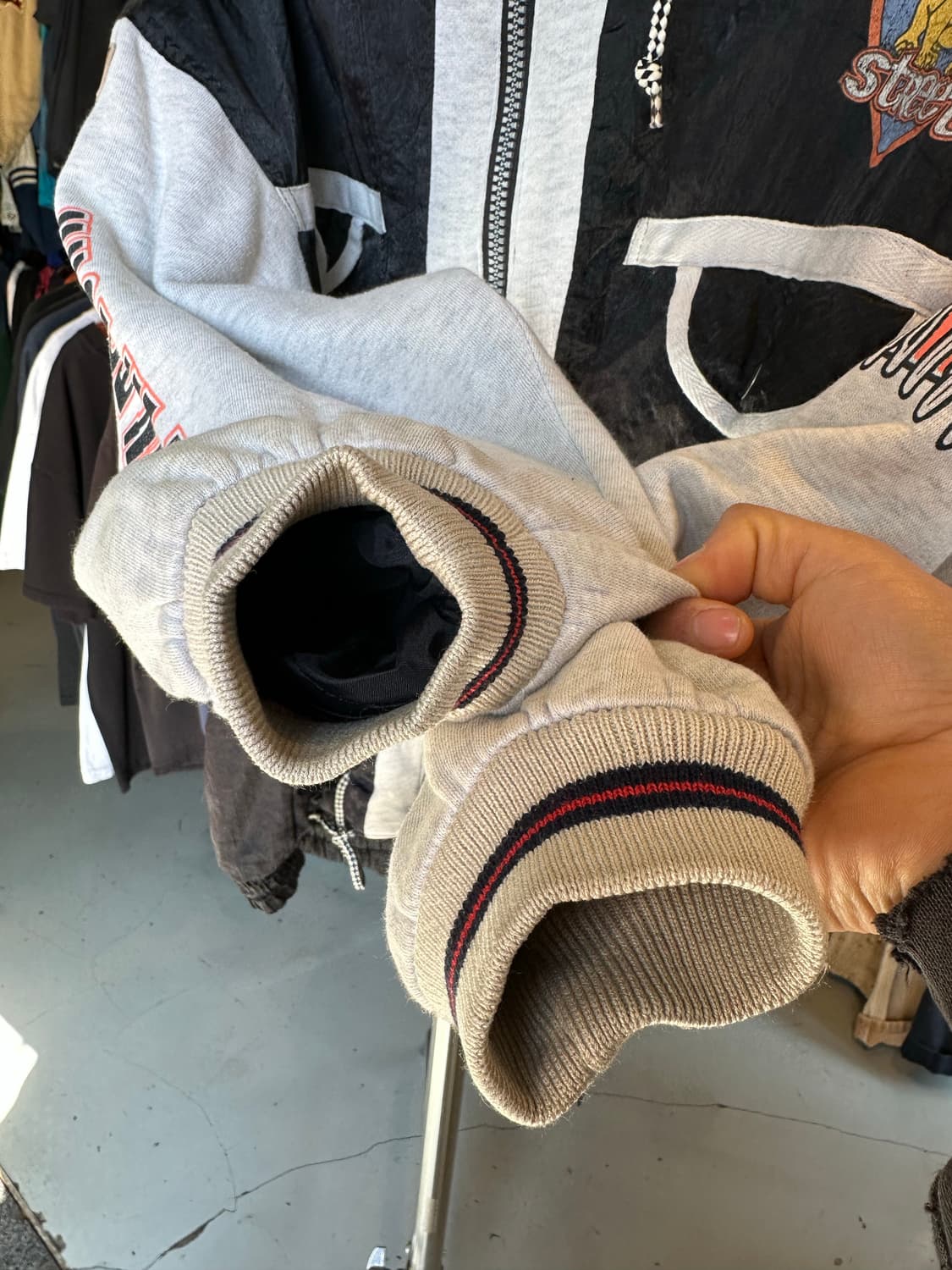 나일론 져지 후드 붐버 자켓 상품이미지8