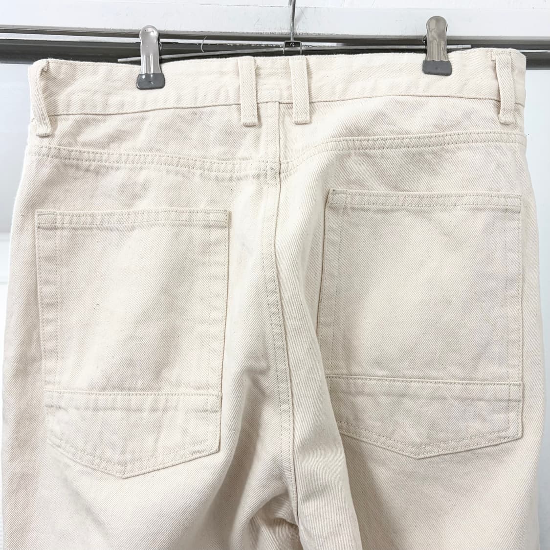 러프사이드 드레이프 데님 팬츠 에크루 상품이미지7