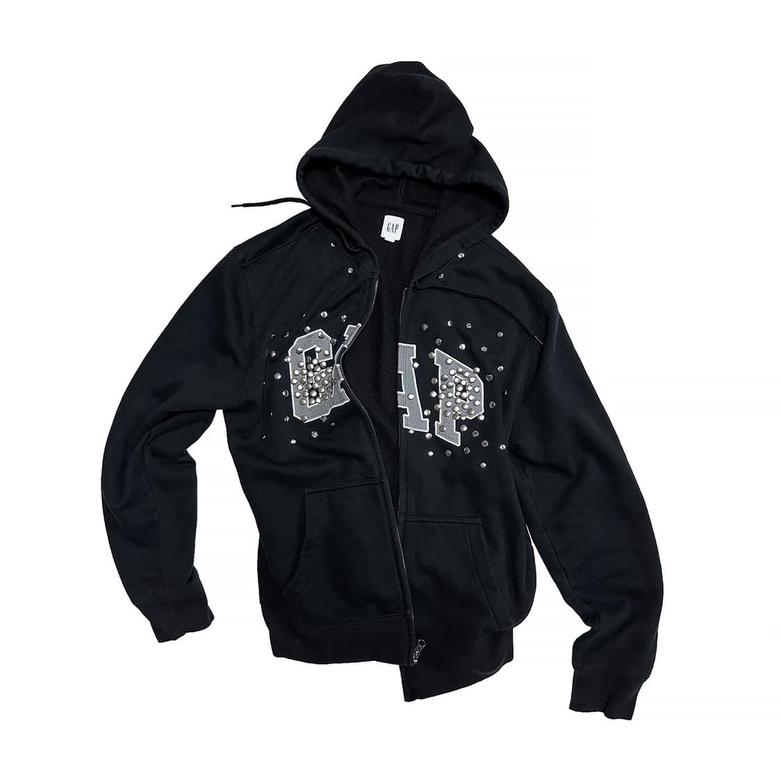 GAP rivet hoodie (Black_ver.1) 상품이미지1