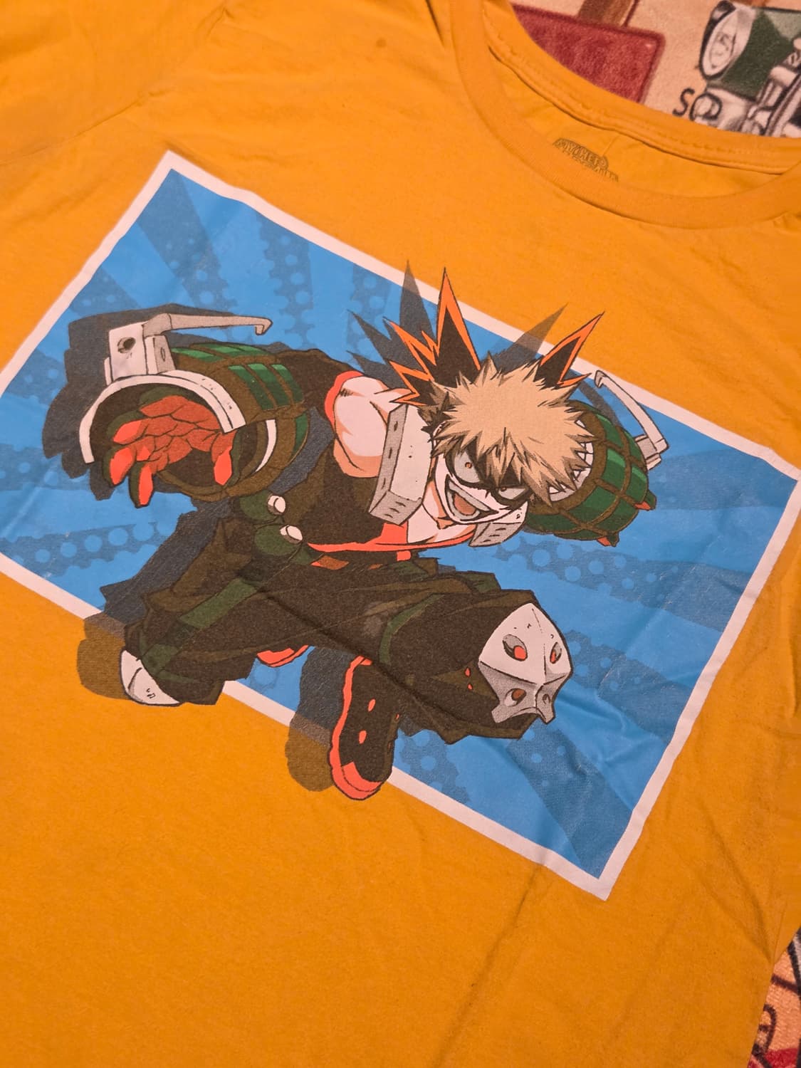 바쿠고 카츠키 빈티지 티셔츠 상품이미지3