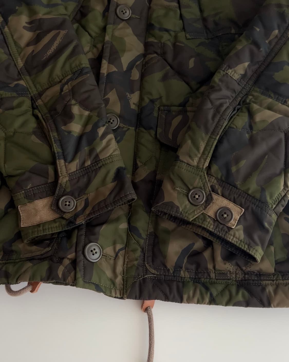 폴로 랄프로렌 카모 퀼팅 후드 자켓 S 상품이미지4
