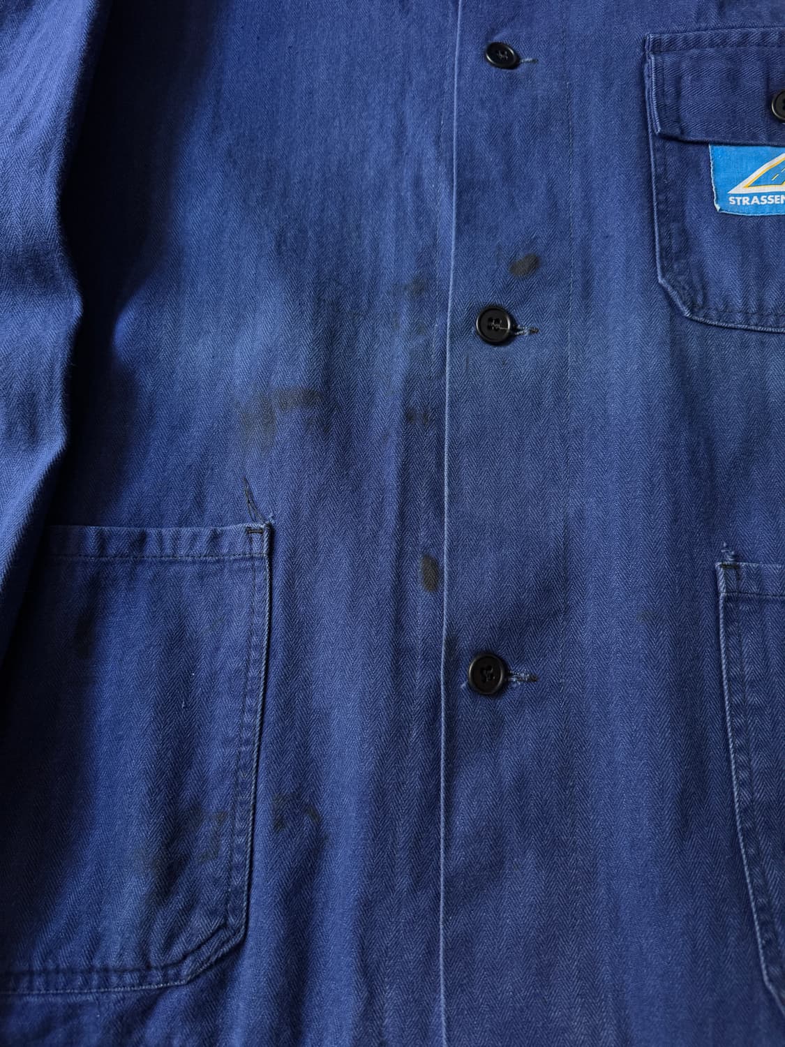 [2XL]빈티지 3포켓 헤링본 트윌 프렌치 워크자켓 상품이미지4