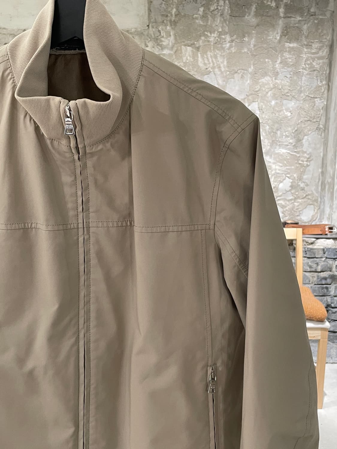 프라다 레드탭 베이지 고어텍스 투 웨이 집업 자켓 상품이미지3