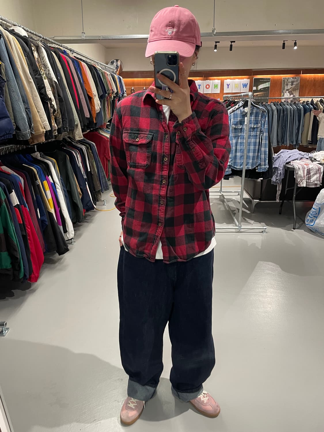 빈티지 체크 플란넬 셔츠   상품이미지4