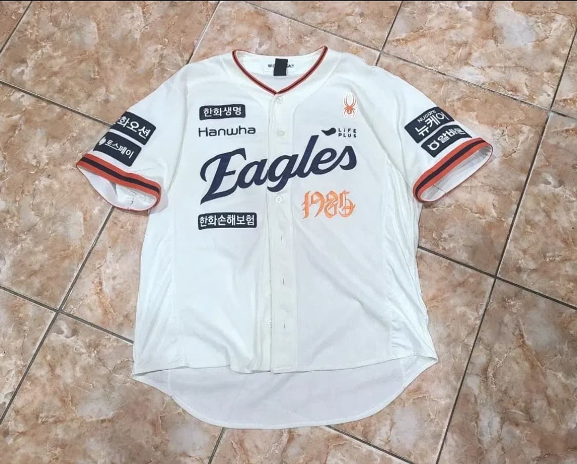 스파이더 한화이글스 40주년 레거시 어센틱 야구져지 상품이미지1
