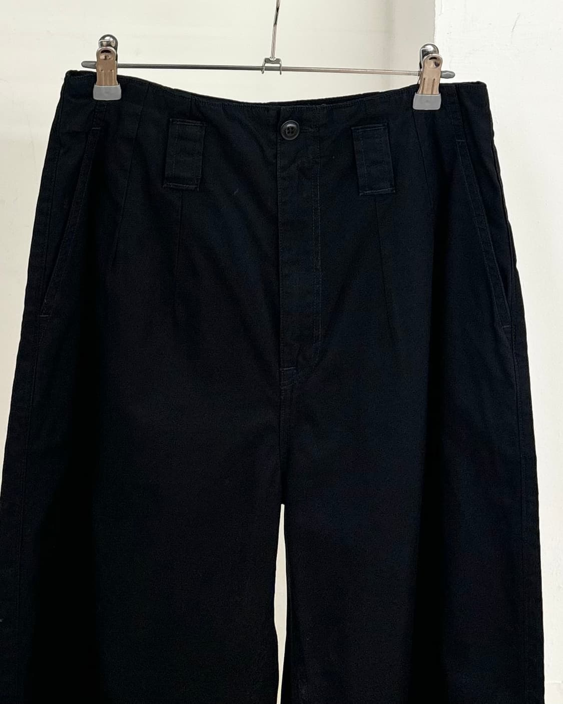 랄프 로렌 블랙 코튼 펜칭 팬츠 상품이미지2