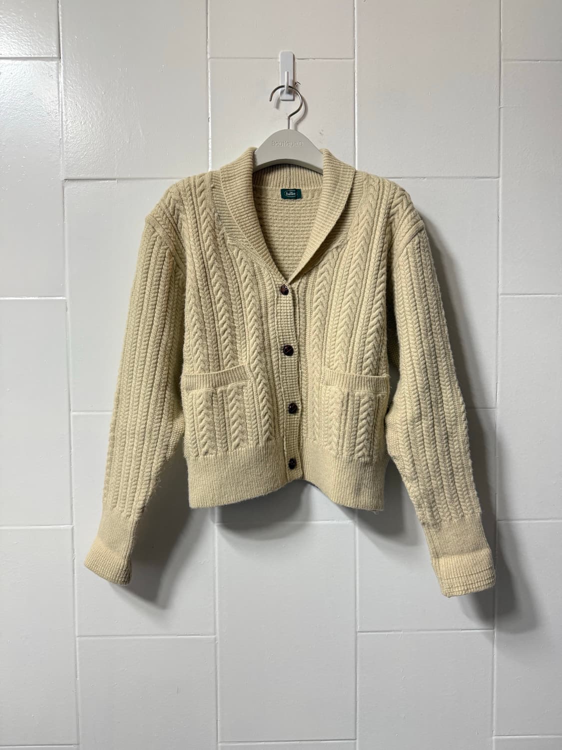 더바넷 케이블 니트 가디건 상품이미지1