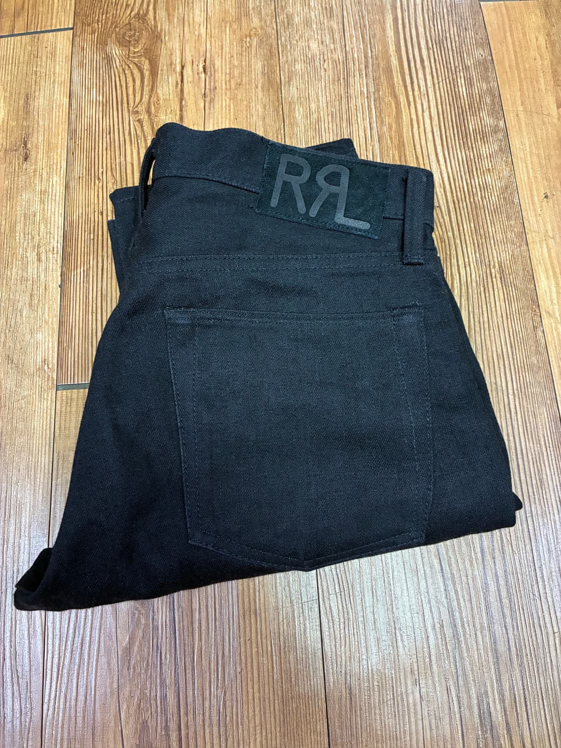RRL 더블알엘 슬림핏 블랙 셀비지 진 청바지 32 x 30 상품이미지1