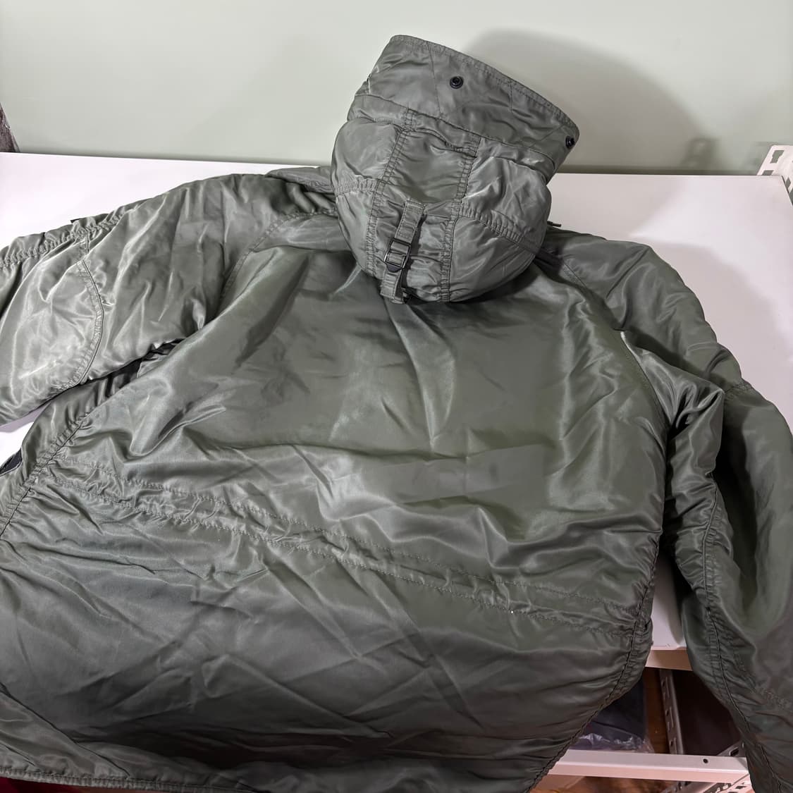 M 알파인더스트리 카키 누빔 N3B점퍼 상품이미지4