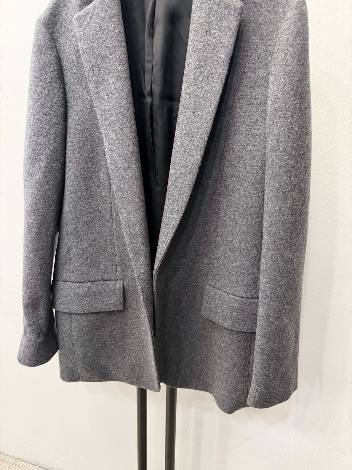 정품) 띠어리 여성 그레이 울자켓 6 상품이미지3