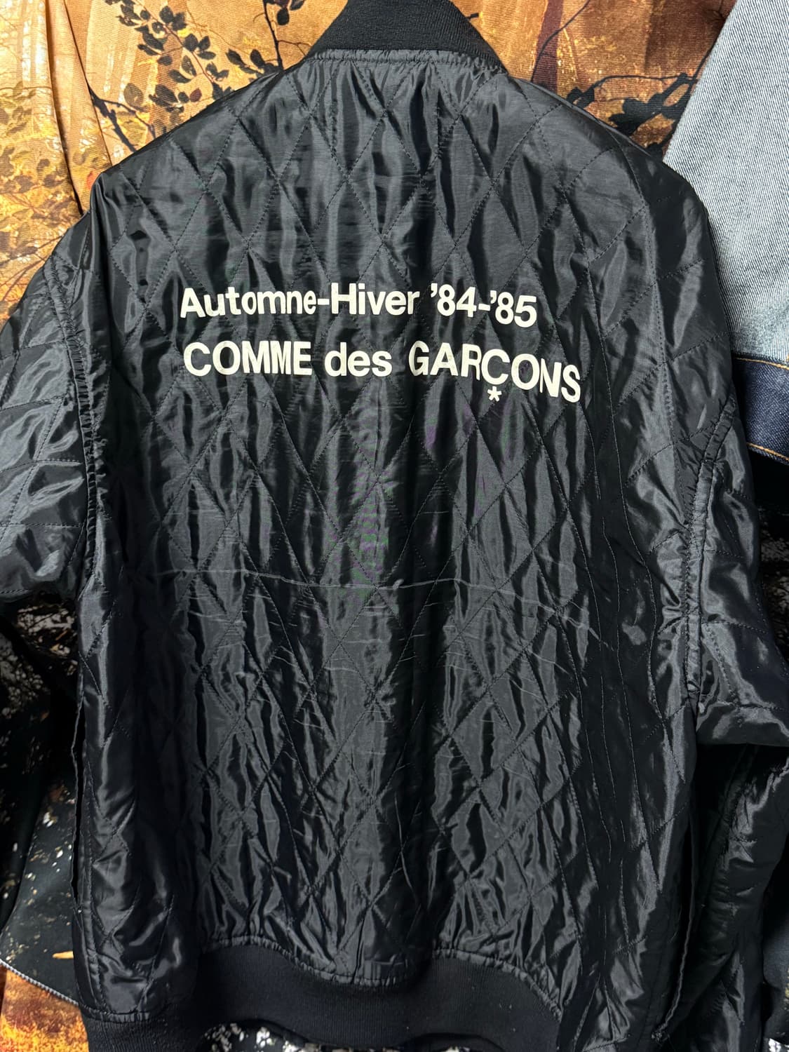 꼼데가르송 cdg 퀼팅 스태프 블루종 XL 상품이미지5