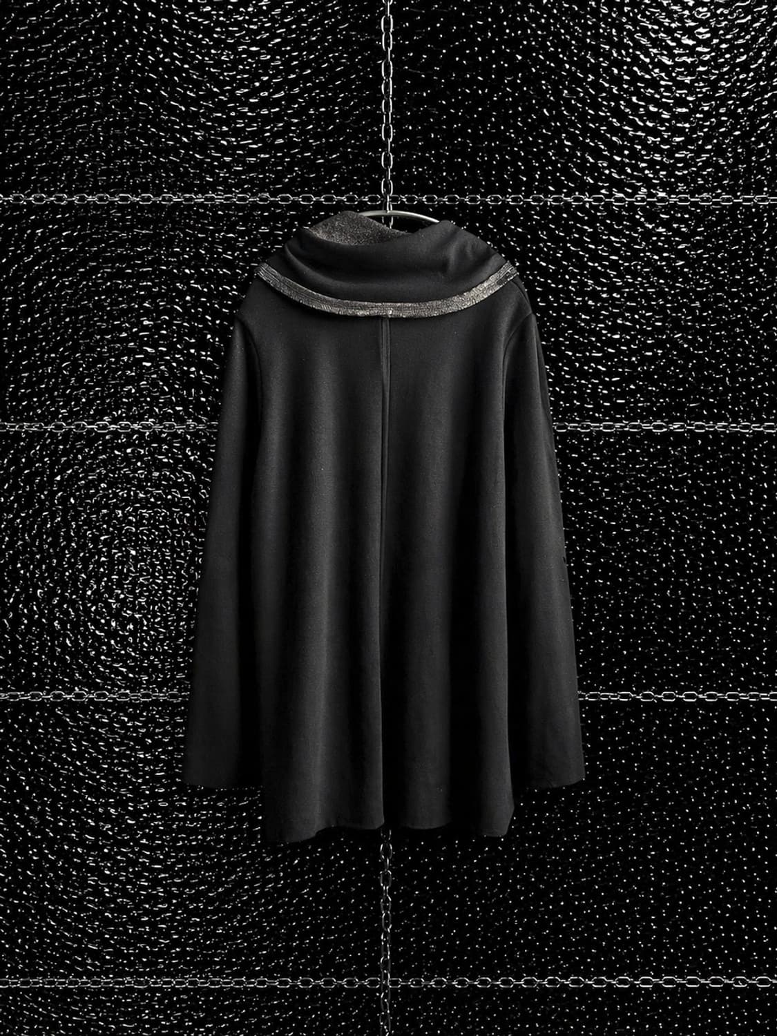 드레이프 레이어드 하이넥 자켓 상품이미지3