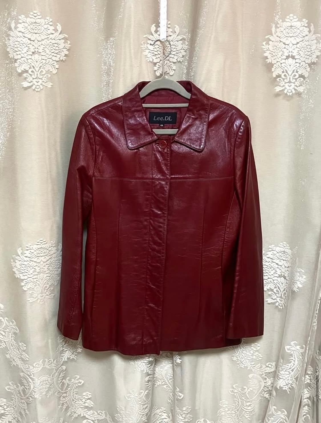 빈티지 버건디 소가죽 자켓 상품이미지1