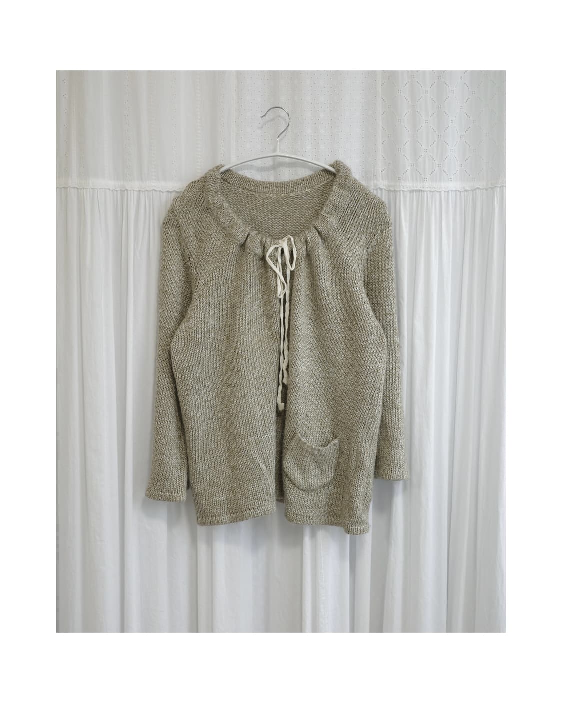 String Ribbon Cardigan 상품이미지2