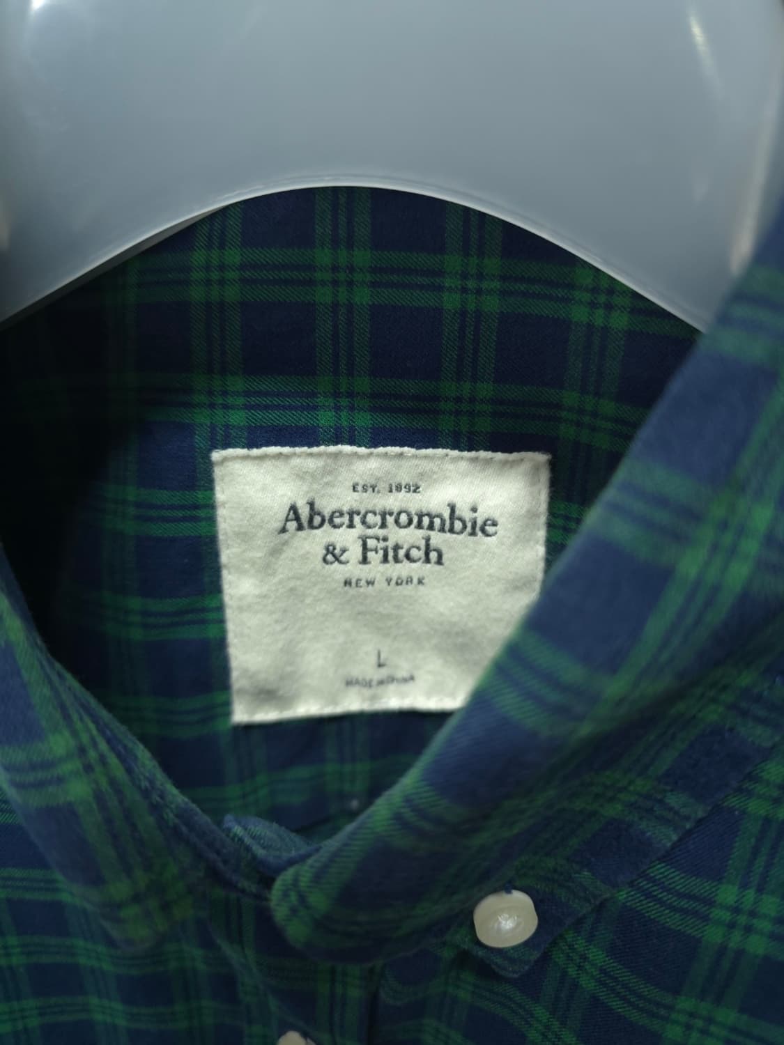 아베크롬비 그린체크 워싱셔츠 (여성55) 상품이미지6