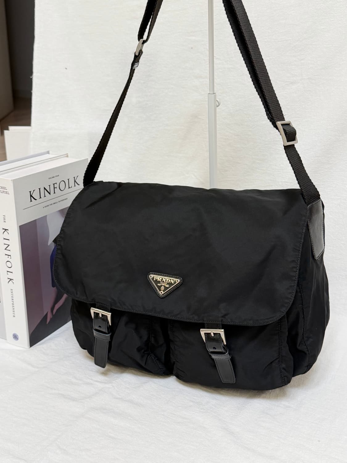정품 프라다 포코노 나일론 투포켓 메신저백 크로스백 상품이미지9