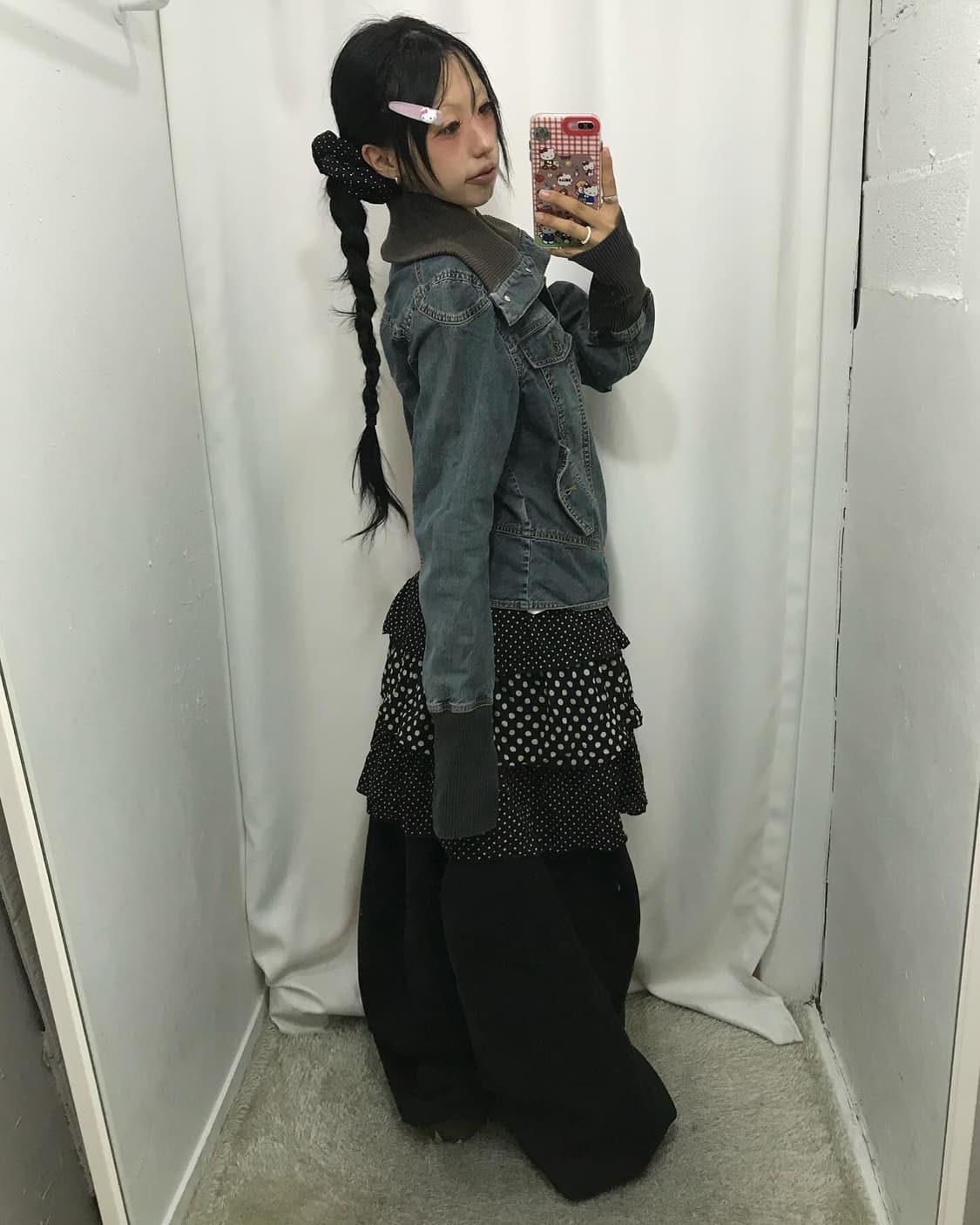 Vintage Knit Denim JK 상품이미지4
