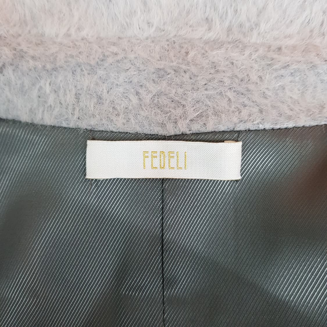 FEDELI 알파카 울 블렌드  벨티드 롱 코트 IT 42사이즈 상품이미지7