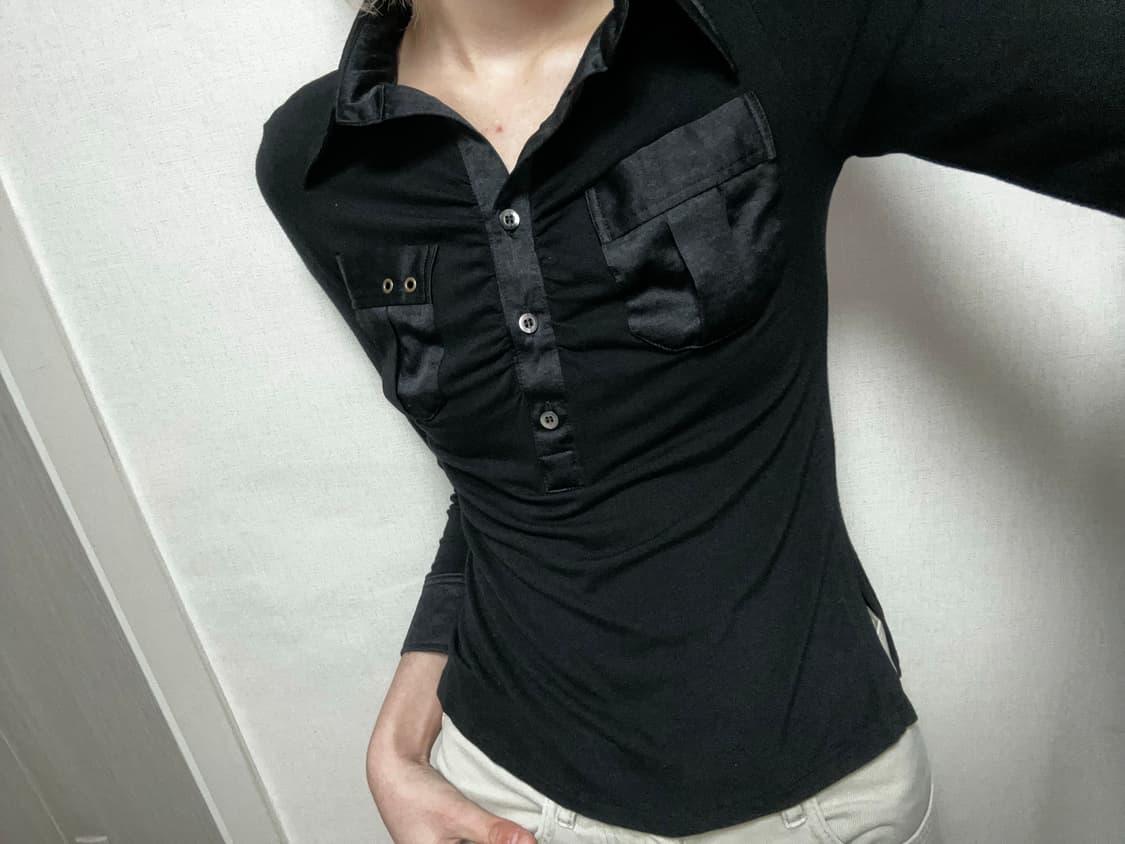 블랙 셔링 락시크 셔츠 상품이미지1