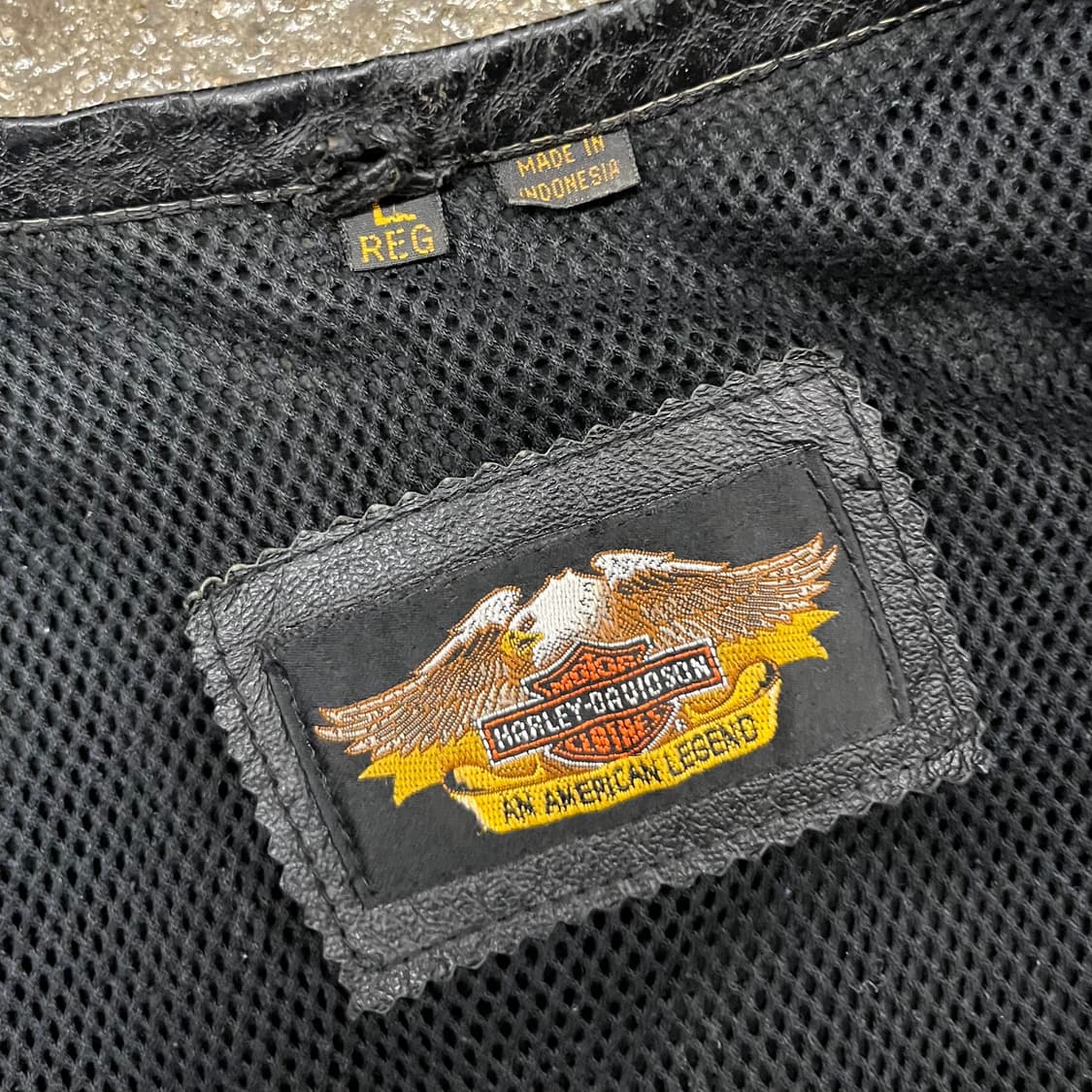 90s 할리데이비슨 가죽 베스트 (105) 상품이미지6