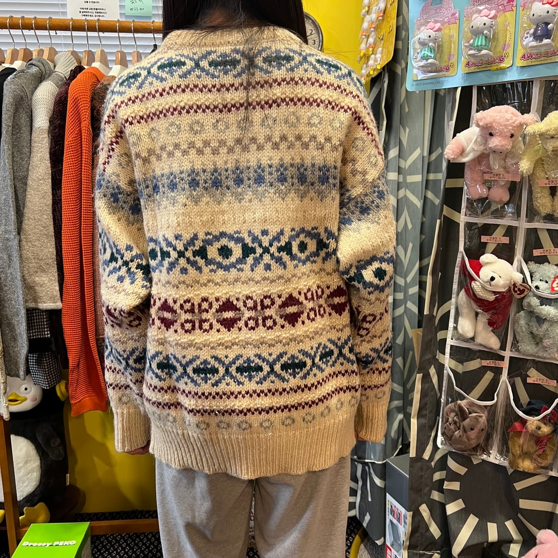 [Japanese Vintage] 패턴 루즈핏 니트 상품이미지4