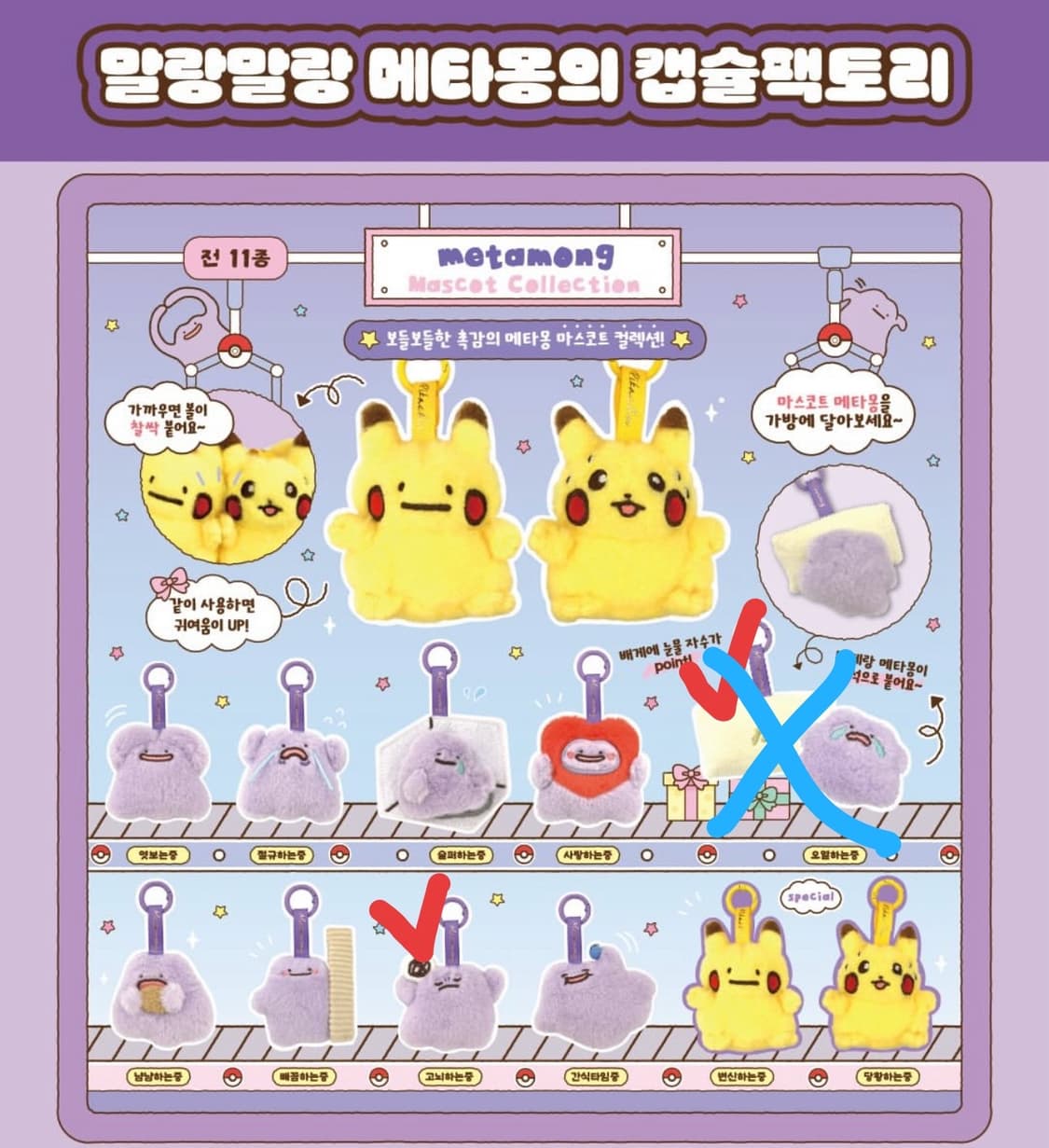 메타몽 마스코트 컬렉션 1종 상품이미지1