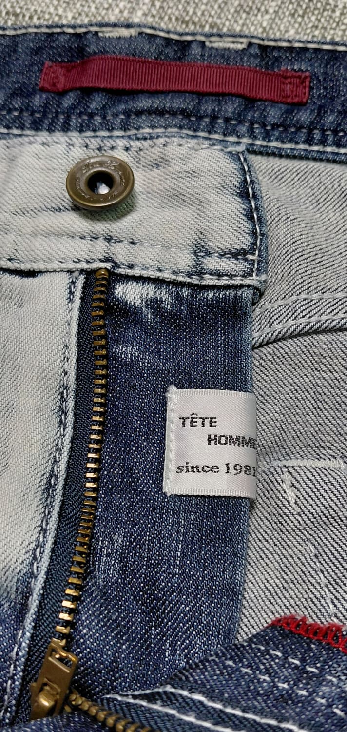 TETE HOMME 아카이브 블리치 스트라이프 데님 (사이즈5/30) 상품이미지5