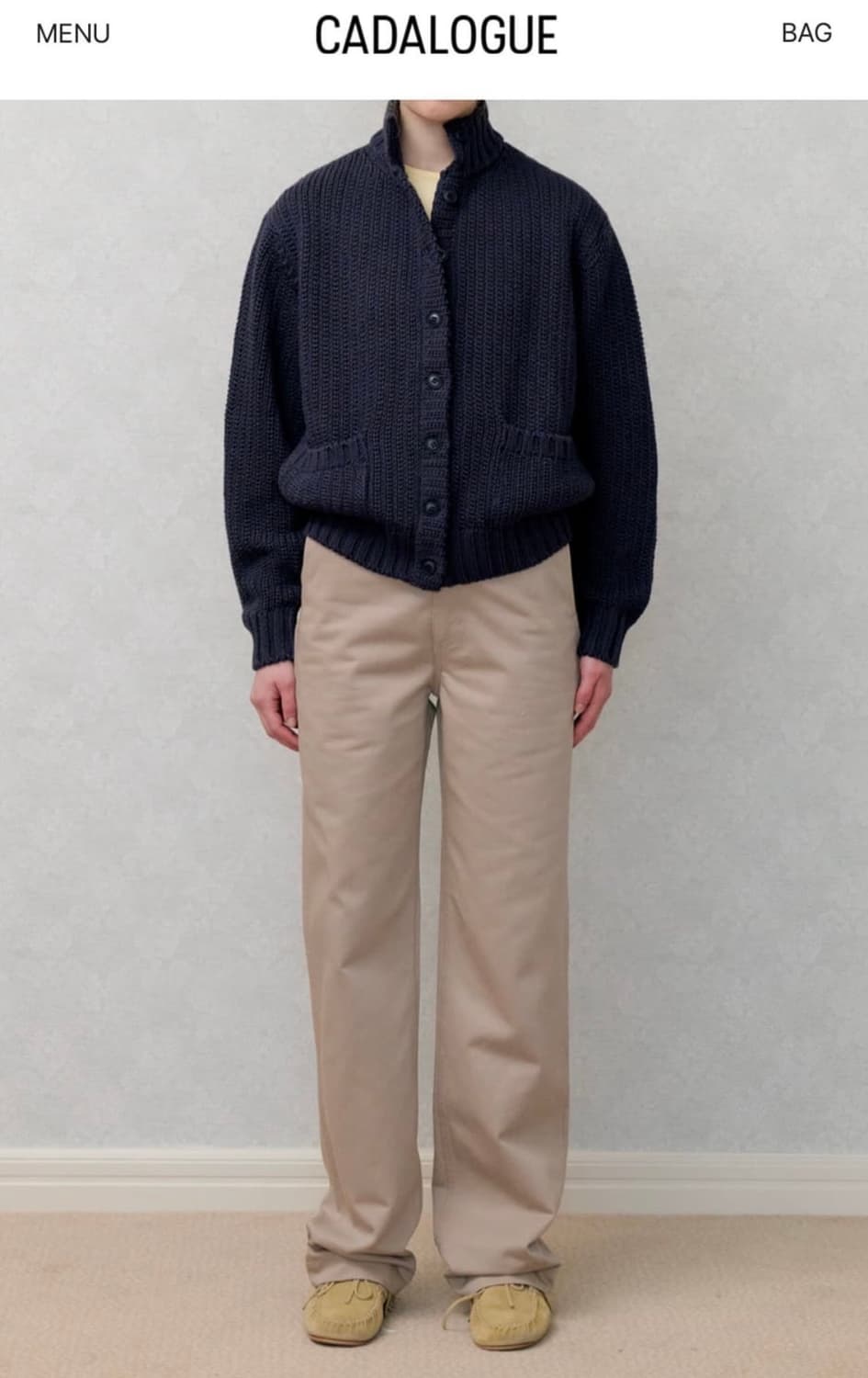 카달로그 엠마 가디건 네이비 상품이미지2