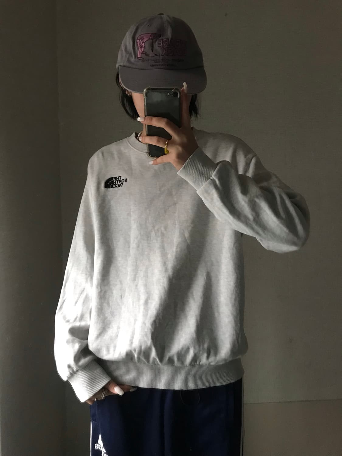 노페 라이트그레이 맨투맨 상품이미지4