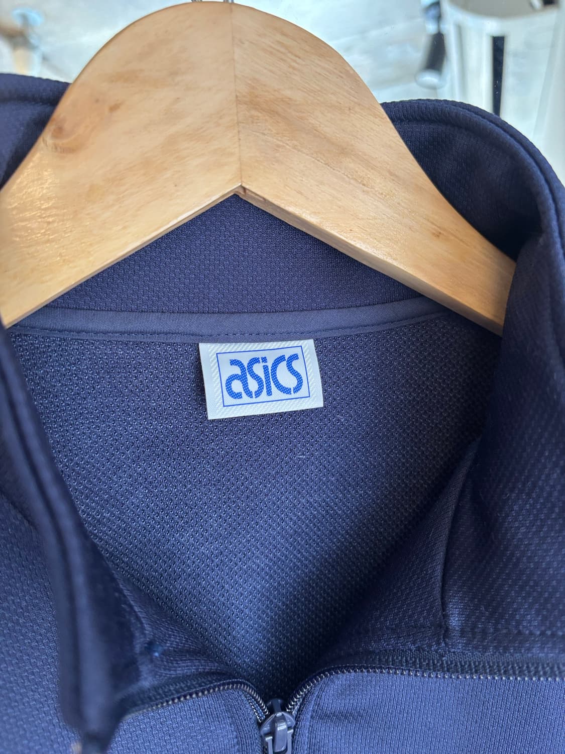 아식스 네이비 하프집업 트랙탑 상품이미지3