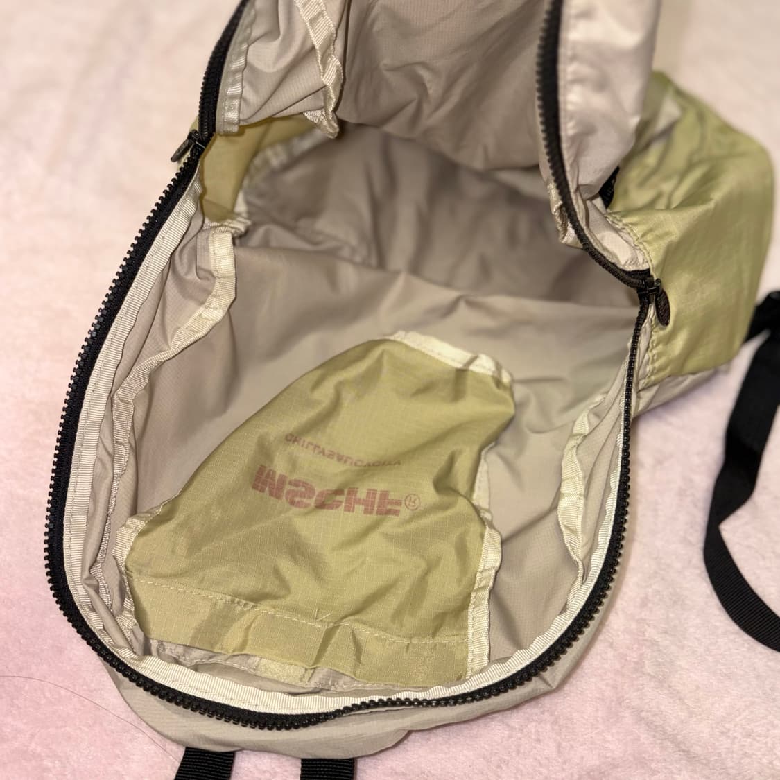 미스치프 18ss 나일론 백팩 베이지 상품이미지9