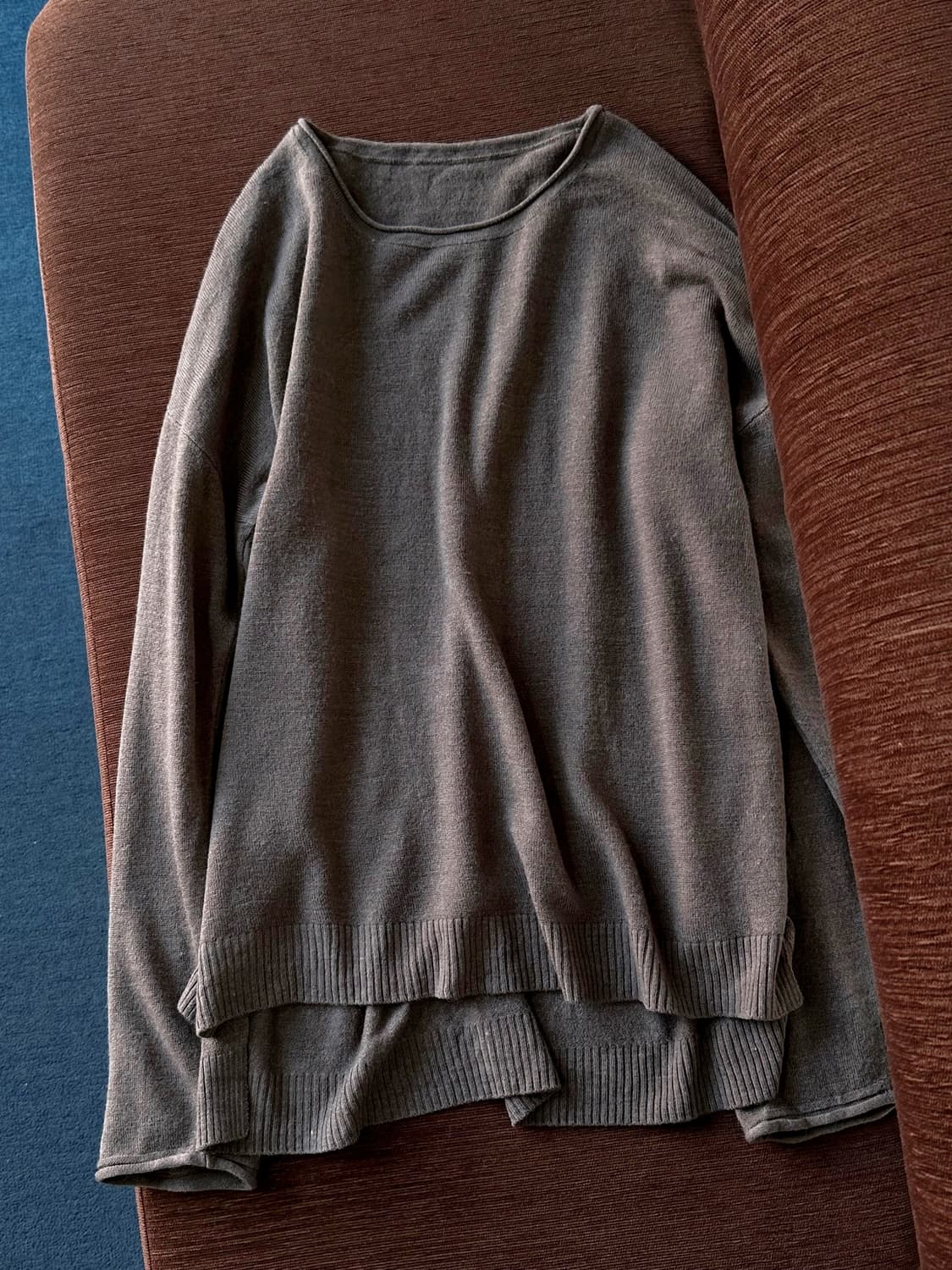 High gauge roll design stretched knit to 상품이미지3