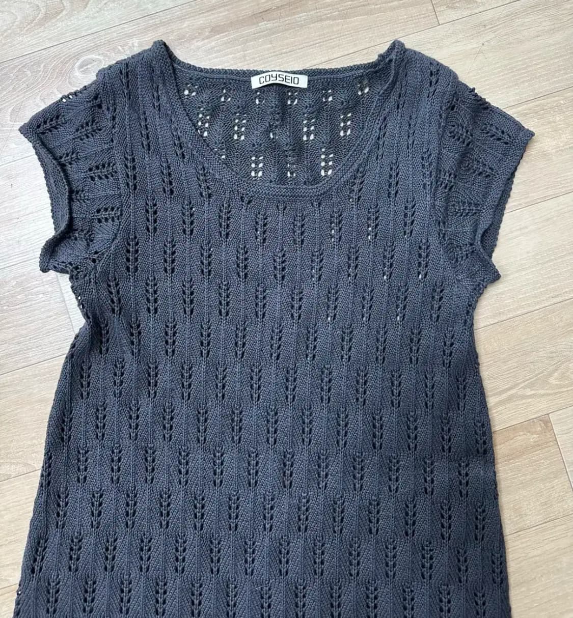 Coyseio SCASI KNIT ONE PIECE CHARCOAL 상품이미지3
