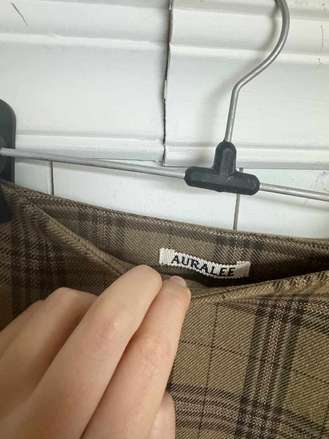 오라리 체크 스커트 상품이미지6