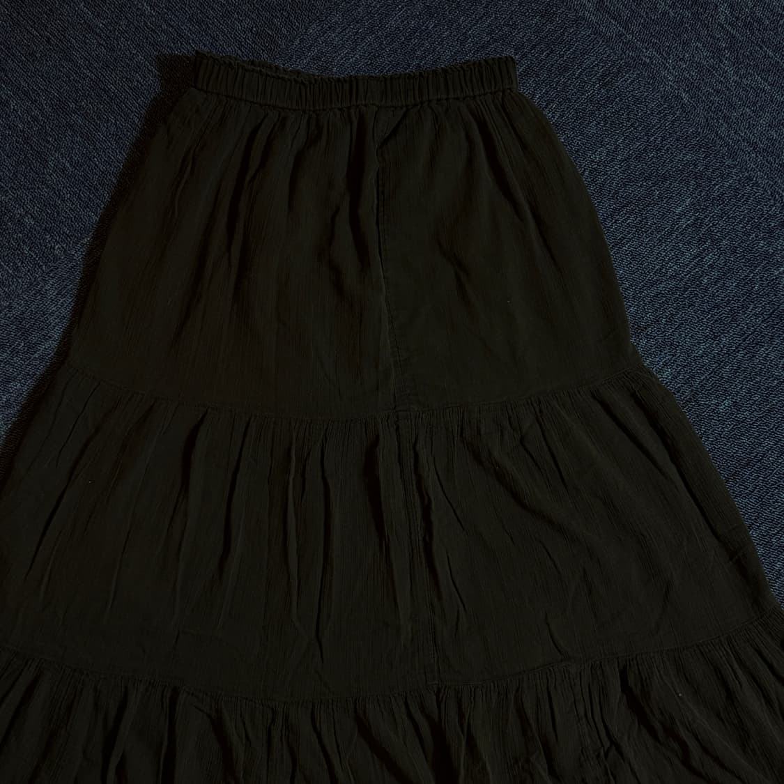 유니클로 블랙 프릴 스커트 상품이미지2