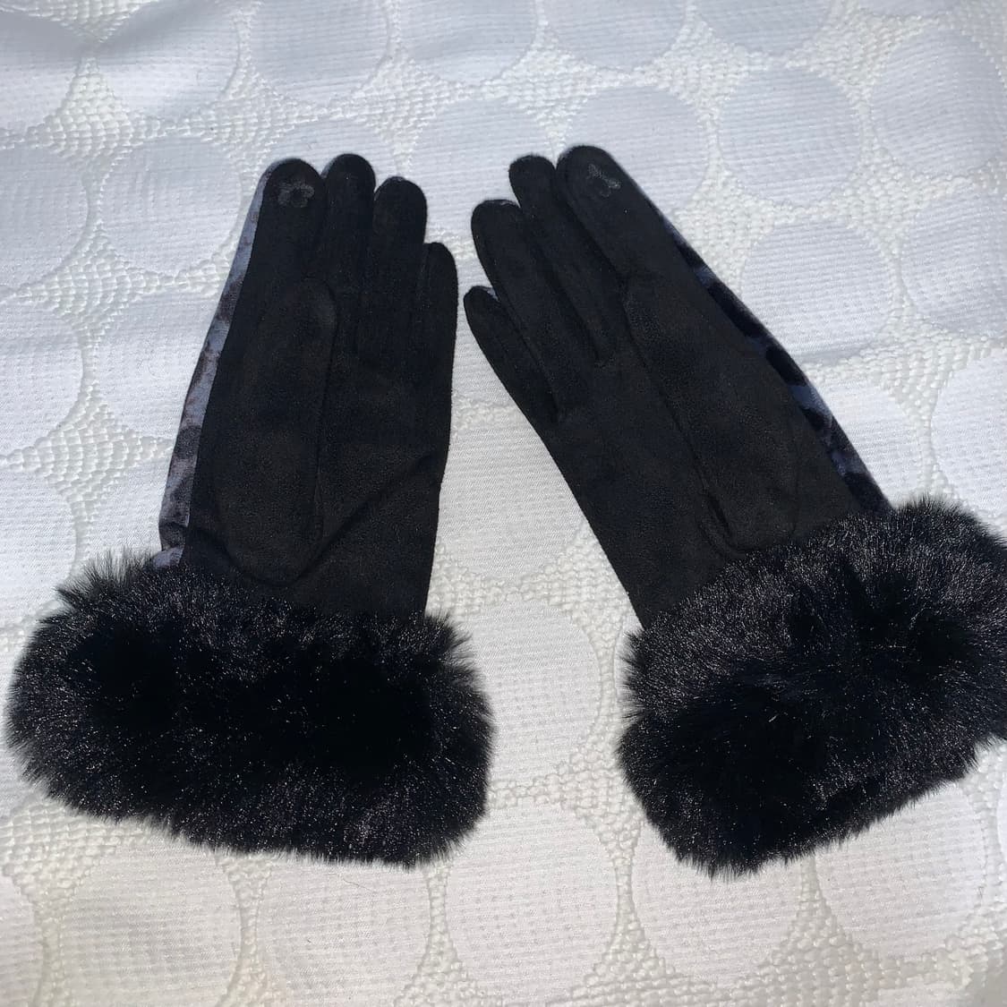 레오파드 벨벳 장갑 상품이미지6