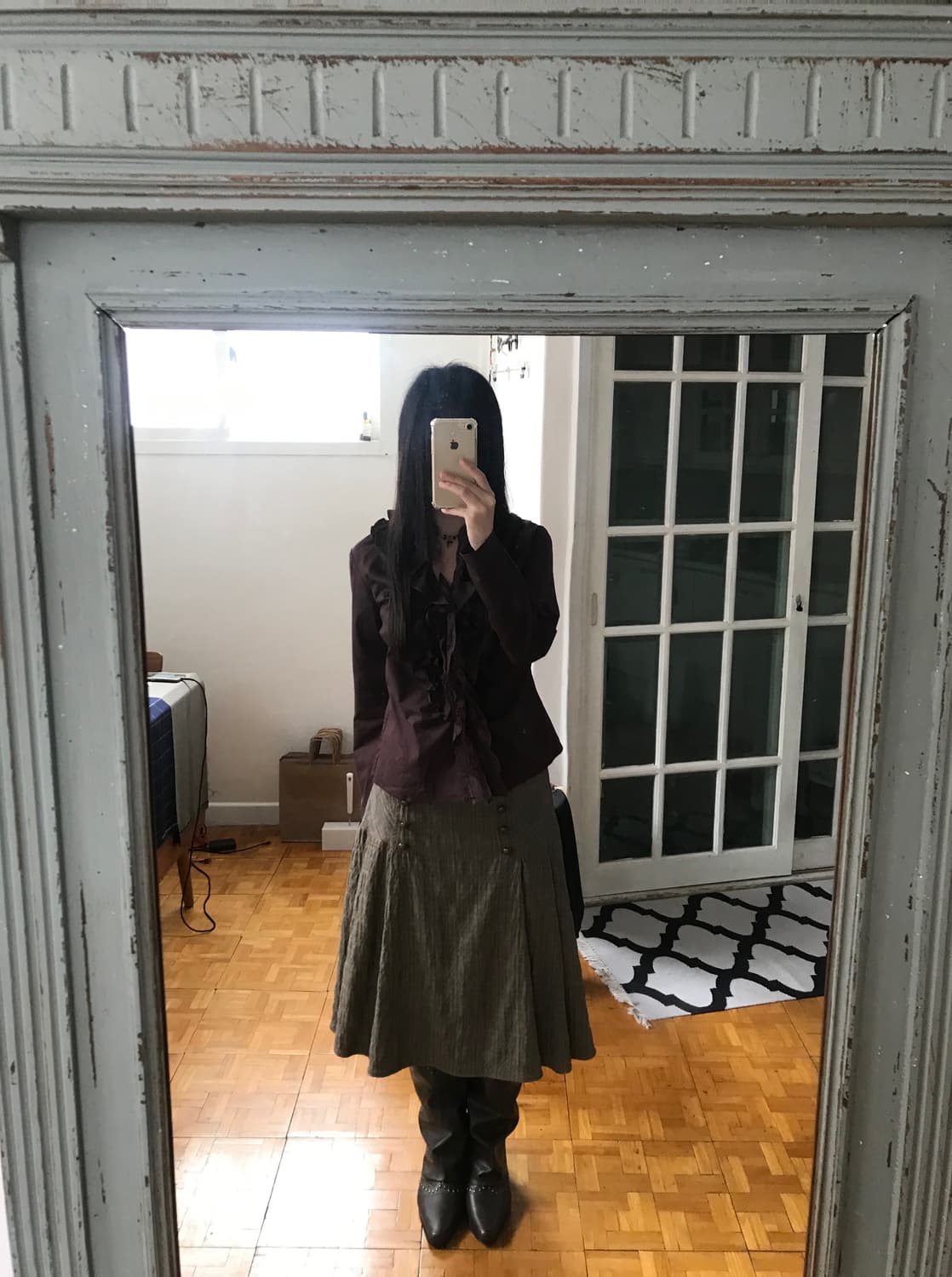 vintage lace frill shirts 상품이미지2