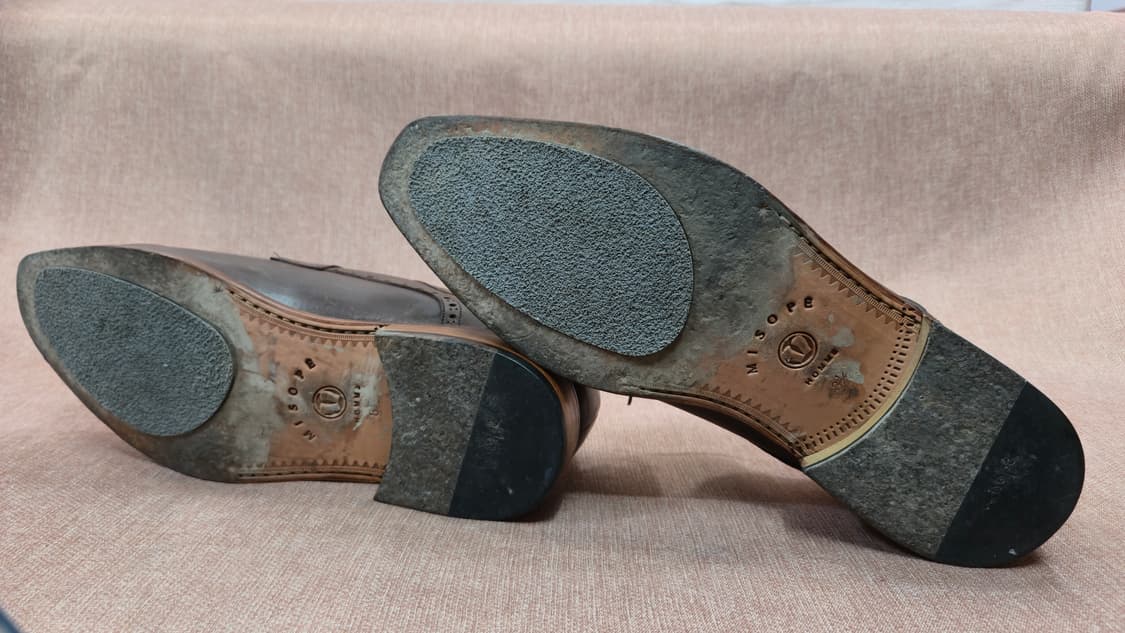 미소페 270mm- 브라운  남성용 가죽 정장 구두 상품이미지6