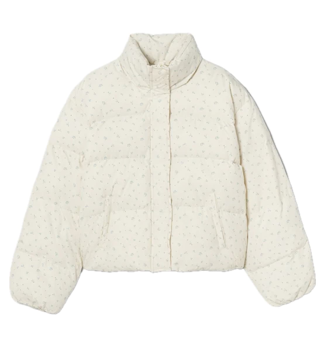 에잇세컨즈 플로럴 프린트 웰론 패딩 신상 상품이미지1