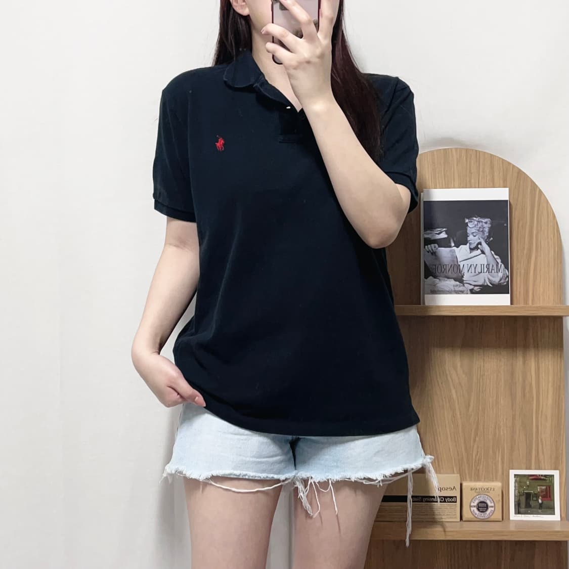 [정품] 폴로 블랙 / 레드포니 반팔카라티 [ M ] 상품이미지1