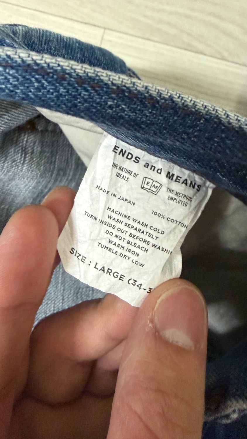 Ends and means 5pocket 워싱 데님 L 상품이미지3