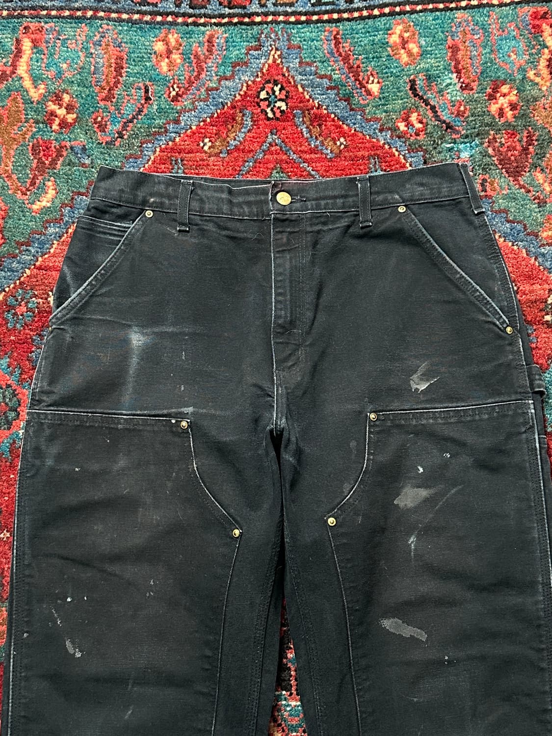 OG USA Made 칼하트 B01 더블니 블랙 칼하트 썩블니 상품이미지5