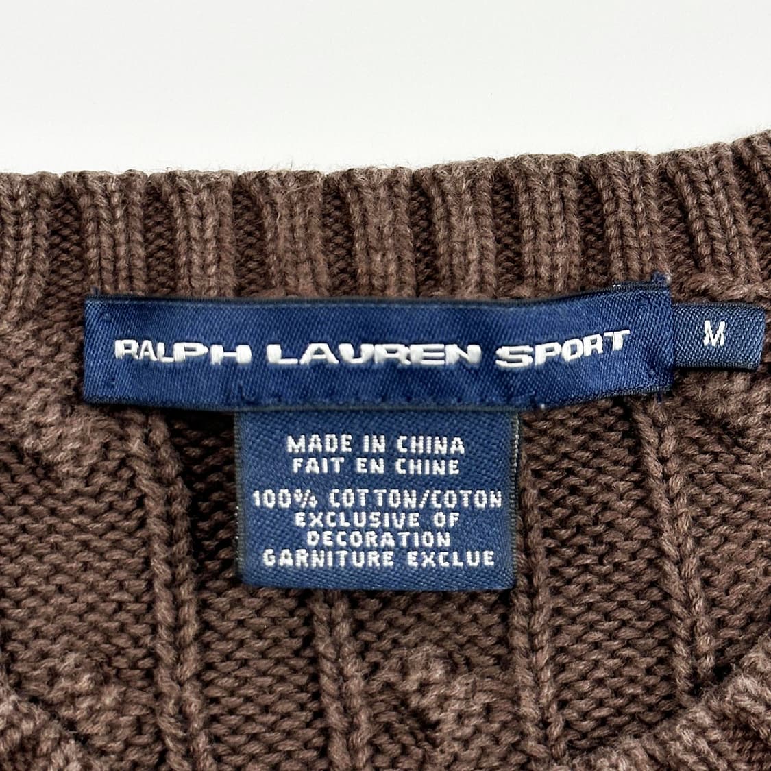 폴로 랄프로렌 포니 브라운 꽈배기 케이블니트 (M 여성추천) 상품이미지5