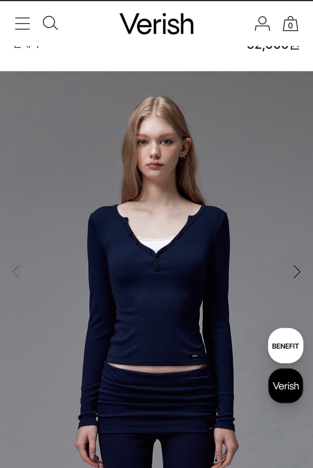 베리시 선데이 더블 레이어드 레이스 탑 상품이미지1