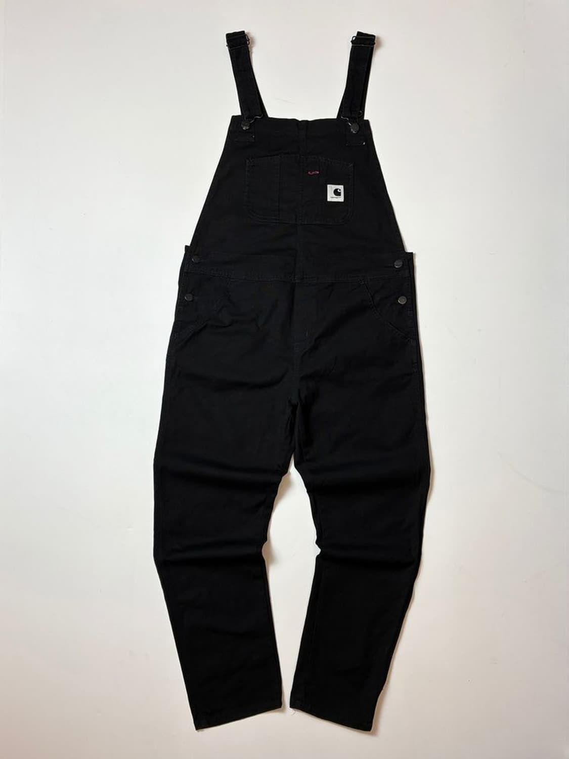 칼하트 WIP 블랙 빕 오버롤 스트레이트 PN8208 상품이미지1
