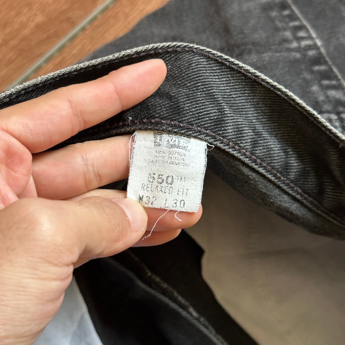 00‘s Levi’s 550 made in usa denim 상품이미지7