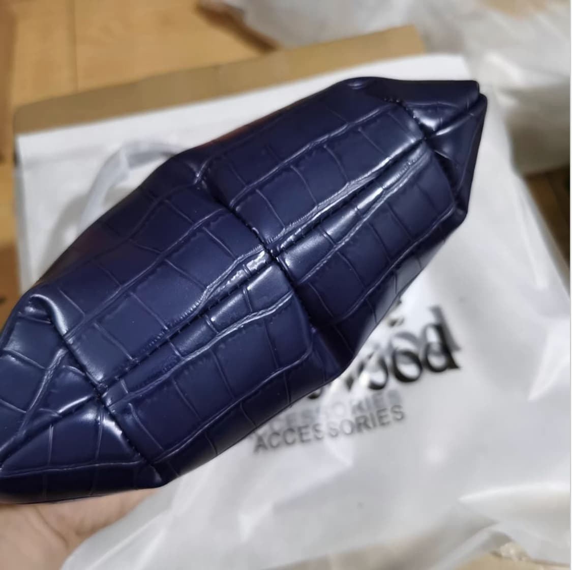 비비안웨스트우드 아카이브 은장 orb 레더 체인 크로스백 상품이미지3